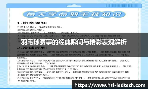 羽毛球赛事的经典瞬间与精彩表现解析